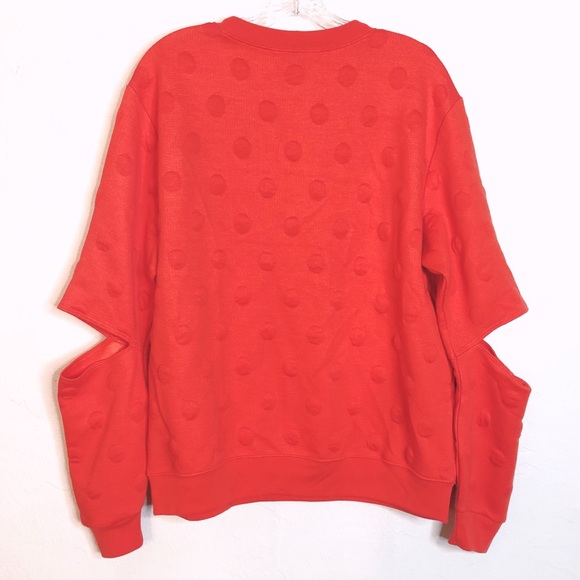 JoyLab | Orange Polka Dot Sweater 3D Bubbles - Picture 8 of 8